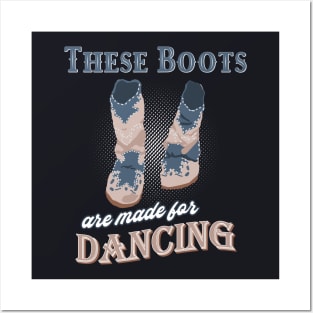 Western Boots Linedance Posters and Art